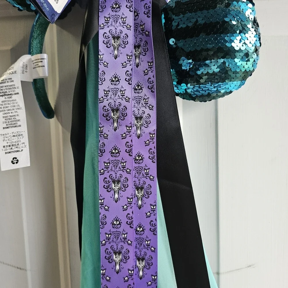 Disney Minnie Mouse The Main Attraction Haunted Mansion Ears Headband 10/12 NEW